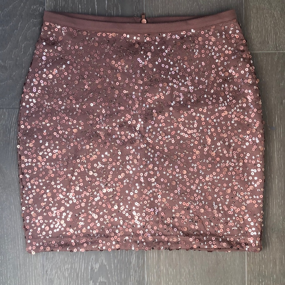 Sequin Mini Skirt